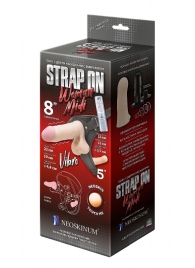 Вибрострапон Woman Midi с вагинальной пробкой - 22 см. - LOVETOY (А-Полимер) - купить с доставкой в Магнитогорске