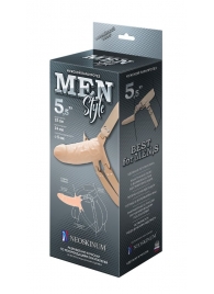 Телесный мужской парапротез MEN STYLE - 15 см. - LOVETOY (А-Полимер) - купить с доставкой в Магнитогорске