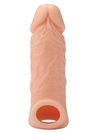 Телесная насадка EXTENDER WITH BALL STRAP 5.5 - 14 см. - Dream Toys - в Магнитогорске купить с доставкой