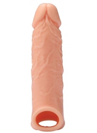 Телесная насадка EXTENDER WITH BALL STRAP 6.5 - 17 см. - Dream Toys - в Магнитогорске купить с доставкой