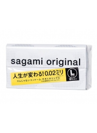 Презервативы Sagami Original 0.02 L-size увеличенного размера - 10 шт. - Sagami - купить с доставкой в Магнитогорске