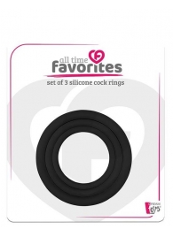 Набор из 3 эрекционных колец SILICONE COCKRINGS - Dream Toys - в Магнитогорске купить с доставкой
