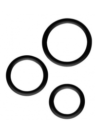 Набор из 3 эрекционных колец SILICONE COCKRINGS - Dream Toys - в Магнитогорске купить с доставкой