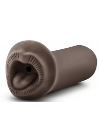 Коричневый мастурбатор-ротик Naughty Nicole - Blush Novelties - в Магнитогорске купить с доставкой