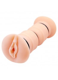 Телесный вибромастурбатор-вагина Michelle - Baile - в Магнитогорске купить с доставкой