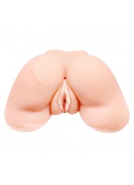 Телесная вибровагина Julie с 2 рабочими отверстиями - Baile - в Магнитогорске купить с доставкой