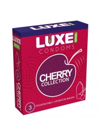 Презервативы с ароматом вишни LUXE Royal Cherry Collection - 3 шт. - Luxe - купить с доставкой в Магнитогорске