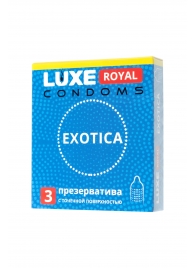 Текстурированные презервативы LUXE Royal Exotica - 3 шт. - Luxe - купить с доставкой в Магнитогорске