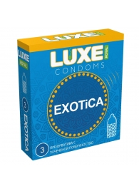 Текстурированные презервативы LUXE Royal Exotica - 3 шт. - Luxe - купить с доставкой в Магнитогорске