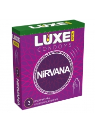 Презервативы с увеличенным количеством смазки LUXE Royal Nirvana - 3 шт. - Luxe - купить с доставкой в Магнитогорске