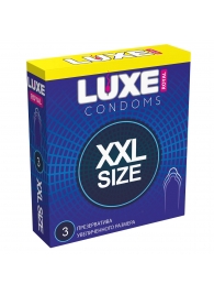 Презервативы увеличенного размера LUXE Royal XXL Size - 3 шт. - Luxe - купить с доставкой в Магнитогорске