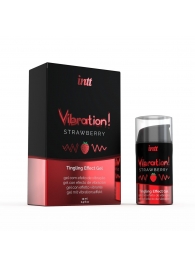 Жидкий интимный гель с эффектом вибрации Vibration! Strawberry - 15 мл. - INTT - купить с доставкой в Магнитогорске