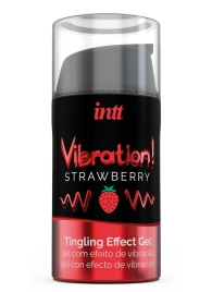 Жидкий интимный гель с эффектом вибрации Vibration! Strawberry - 15 мл. - INTT - купить с доставкой в Магнитогорске