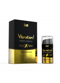 Жидкий интимный гель с эффектом вибрации Vibration! Vodka Energy - 15 мл. - INTT - купить с доставкой в Магнитогорске
