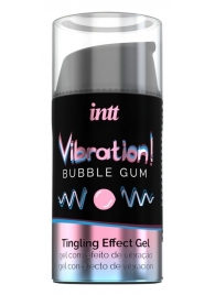 Жидкий интимный гель с эффектом вибрации Vibration! Bubble Gum - 15 мл. - INTT - купить с доставкой в Магнитогорске