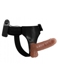 Страпон на трусиках с вибрацией Ultra Passionate Harness - 16 см. - Baile - купить с доставкой в Магнитогорске