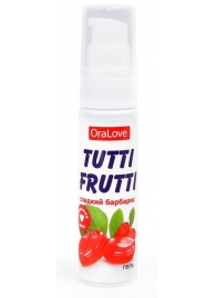 Гель-смазка Tutti-frutti со вкусом барбариса - 30 гр. - Биоритм - купить с доставкой в Магнитогорске
