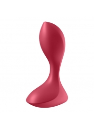 Красный вибромассажёр простаты Satisfyer Backdoor Lover - 14 см. - Satisfyer - в Магнитогорске купить с доставкой