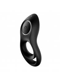 Черное эрекционное виброкольцо Legendary Duo - Satisfyer - в Магнитогорске купить с доставкой