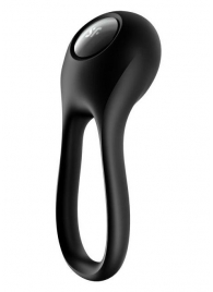 Черное эрекционное виброкольцо Majestic Duo - Satisfyer - в Магнитогорске купить с доставкой