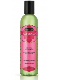 Массажное масло Naturals Strawberry Dreams с ароматом клубники - 236 мл. - Kama Sutra - купить с доставкой в Магнитогорске