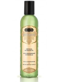 Массажное масло Naturals Vanilla Sandalwood с ароматом ванили и сандала - 236 мл. - Kama Sutra - купить с доставкой в Магнитогорске