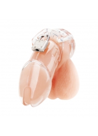 Прозрачная клетка целомудрия Acrylic See-thru Chastity Cage - BlueLine - купить с доставкой в Магнитогорске
