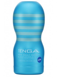 Мастурбатор с охлаждающей смазкой TENGA Original Vacuum Cup Cool - Tenga - в Магнитогорске купить с доставкой