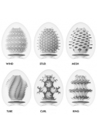 Набор из 6 мастурбаторов Tenga EGG IV с различным рельефом - Tenga - в Магнитогорске купить с доставкой