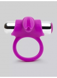 Лиловое виброкольцо с пультом ДУ Remote Control Cock Ring - Happy Rabbit - в Магнитогорске купить с доставкой