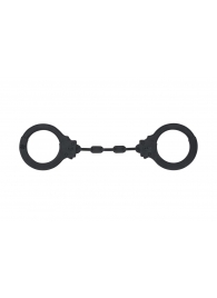 Черные силиконовые наручники Suppression - Lola Games - купить с доставкой в Магнитогорске