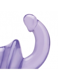 Фиолетовый безремневой страпон Strapless Strap-On - Lux Fetish - купить с доставкой в Магнитогорске