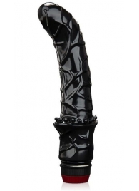 Черный вибромассажер простаты 6  Premium Prostate Massager - BlueLine - в Магнитогорске купить с доставкой