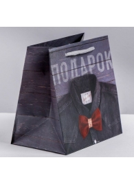 Ламинированный квадратный пакет «Мужской стиль» - 14 х 14 х 9 см. - Сима-Ленд - купить с доставкой в Магнитогорске