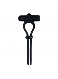 Черное эрекционное лассо с вибропулей Black Tie Affair - Zero Tolerance - в Магнитогорске купить с доставкой