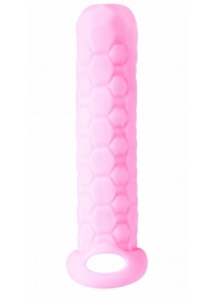 Розовый фаллоудлинитель Homme Long - 13,5 см. - Lola Games - в Магнитогорске купить с доставкой