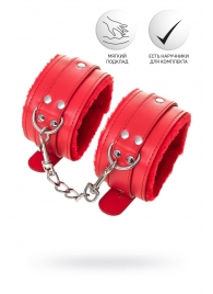 Красные оковы Anonymo из искусственной кожи - ToyFa - купить с доставкой в Магнитогорске