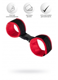 Красно-черные велюровые оковы Anonymo - ToyFa - купить с доставкой в Магнитогорске