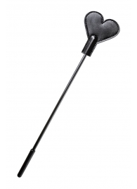 Черный стек со шлепком в форме сердца Anonymo - 35 см. - ToyFa - купить с доставкой в Магнитогорске