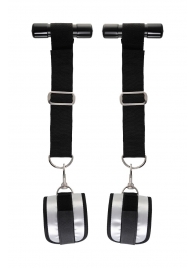 Черно-серебристые фиксаторы для рук на дверь Anonymo - ToyFa - купить с доставкой в Магнитогорске