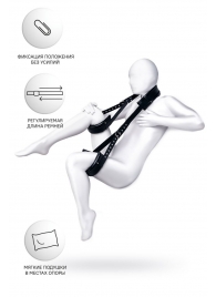Черные кожаные стропы для фиксации Anonymo - ToyFa - купить с доставкой в Магнитогорске