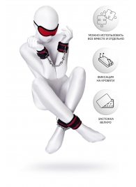 Красно-черный бондажный набор Anonymo - ToyFa - купить с доставкой в Магнитогорске