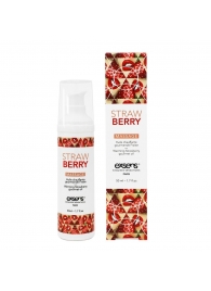 Разогревающее массажное масло  с ароматом клубники Gourmet Strawberry - 50 мл. - Exsens - купить с доставкой в Магнитогорске