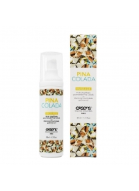 Разогревающее массажное масло с ароматом пина колада Gourmet Pina Colada - 50 мл. - Exsens - купить с доставкой в Магнитогорске