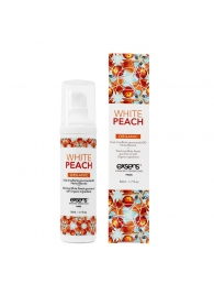 Разогревающее массажное масло Gourmet White Peach Organic с органическими ингредиентами - 50 мл. - Exsens - купить с доставкой в Магнитогорске