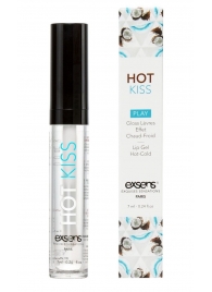 Блеск для губ Hot Kiss Coconut с ароматом кокоса - 7 мл. - Exsens - купить с доставкой в Магнитогорске