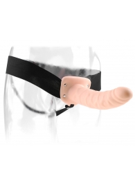 Полый страпон 8  Hollow Strap-On телесного цвета - 19 см. - Pipedream - купить с доставкой в Магнитогорске