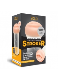 Мастурбатор-ротик ZOLO DEEP THROAT - Zolo - в Магнитогорске купить с доставкой