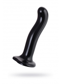 Черный стимулятор для пар P G-Spot Dildo Size L - 19 см. - Strap-on-me - в Магнитогорске купить с доставкой