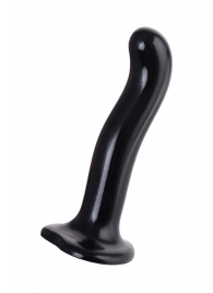 Черный стимулятор для пар P G-Spot Dildo Size L - 19 см. - Strap-on-me - в Магнитогорске купить с доставкой